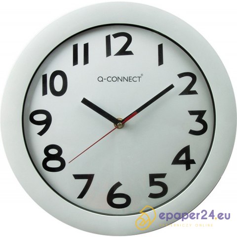 Zegar ścienny Q-Connect Budapest 30cm biały Zegar ścienny Q-Connect Budapest 30cm biały