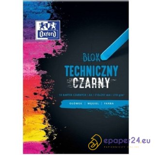 Blok techniczny Oxford A4/10k czarny