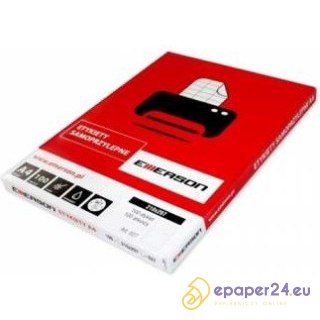 Etykiety Emerson A4 śr.40mm pomarańczowe (25)