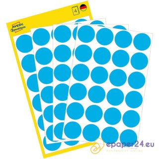 KÓŁKA AVERY śr.18mm TRWAŁE NIEBIESKIE (4*24)