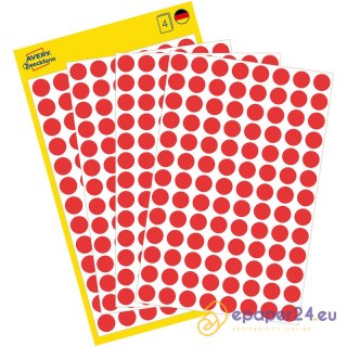 KÓŁKA AVERY śr.8mm TRWAŁE CZERWONE (4*104)