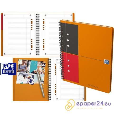 KOŁONOTATNIK OXFORD ACTIVEBOOK A5+/80K LINIA KOŁONOTATNIK OXFORD ACTIVEBOOK A5+/80K LINIA
