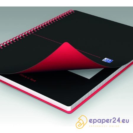 KOŁOZESZYT OXFORD BLACK n' RED A5/70K LINIA KOŁOZESZYT OXFORD BLACK n' RED A5/70K LINIA