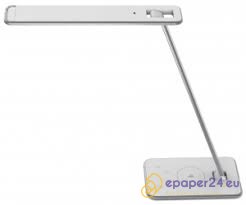 LAMPKA NA BIURKO UNILUX JAZZ BIAŁO-SREBRNA