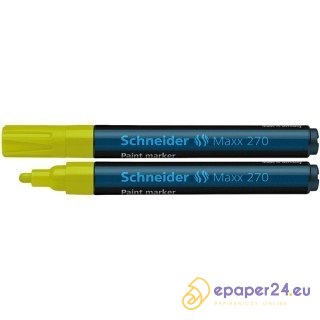 Marker olejowy Schneider Maxx 270 żółty Marker olejowy Schneider Maxx 270 żółty