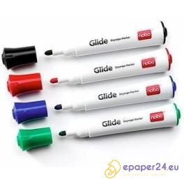 MARKERY DO TABLIC NOBO GLIDE 4 KOLORY MARKERY DO TABLIC NOBO GLIDE 4 KOLORY