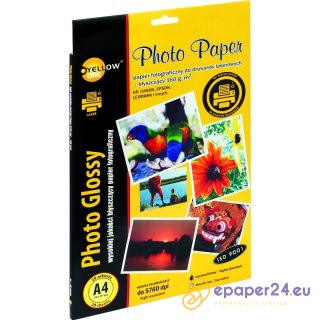 PAPIER FOTO YELLOW ONE A4 160g BŁYSK (20)