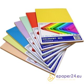 PAPIER TYPOGRAF A3/80g PASTEL 20*5 KOLORÓW (100)