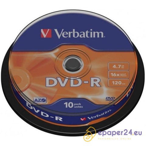 PŁYTY VERBATIM DVD-R cake10 PŁYTY VERBATIM DVD-R cake10