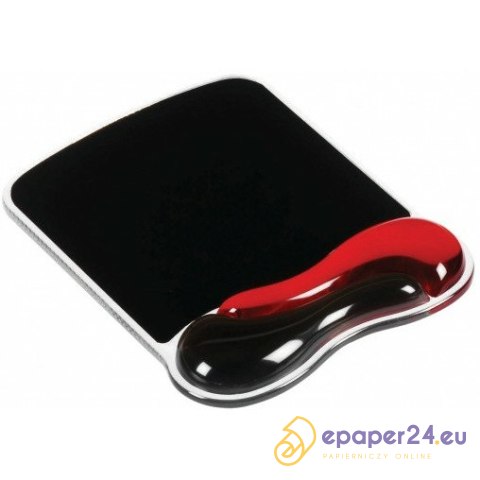 PODKŁADKA POD MYSZ KENSINGTON DUO GEL CZERWONO-CZARNA PODKŁADKA POD MYSZ KENSINGTON DUO GEL CZERWONO-CZARNA