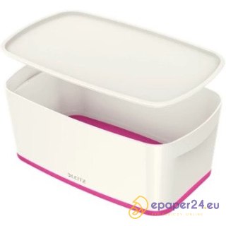 POJEMNIK LEITZ MyBOX 318x128x191mm BIAŁO-RÓŻOWY