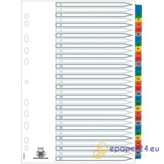 PRZEKŁADKI MYLAR ELBA A4 1-31