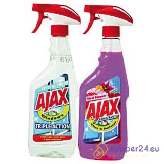 Płyn do szyb Ajax 500ml niebieski