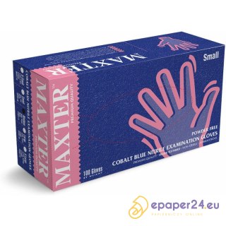 Rękawice nitrylowe Maxter Blue rozmiar S (100)