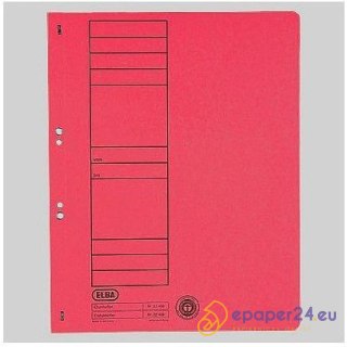 SKOROSZYT KARTONOWY ELBA A4 OCZKOWY CZERWONY
