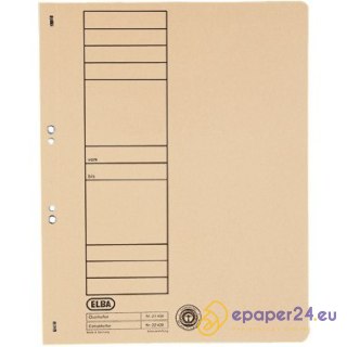 SKOROSZYT KARTONOWY ELBA A4 OCZKOWY KREMOWY