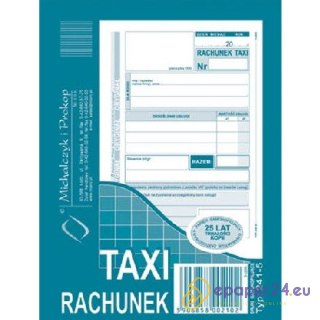 TAXI rachunek A6