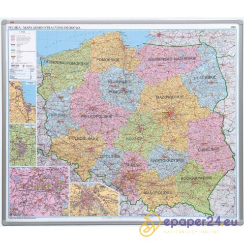 Tablica mapa administracyjna 102,5x120 alu23 Tablica mapa administracyjna 102,5x120 alu23