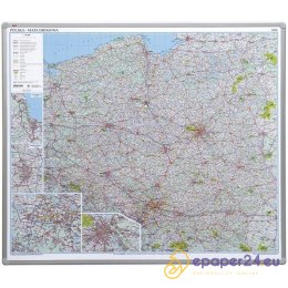 TABLICA MAPA DROGOWA POLSKI 102*120cm