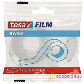 TAŚMA BIUROWA TESA BASIC 15mm*33m + PODAJNIK TAŚMA BIUROWA TESA BASIC 15mm*33m + PODAJNIK