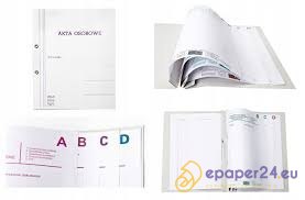 TECZKA DO AKT OSOBOWYCH BIGO A4/300g OCZKOWA BIAŁA