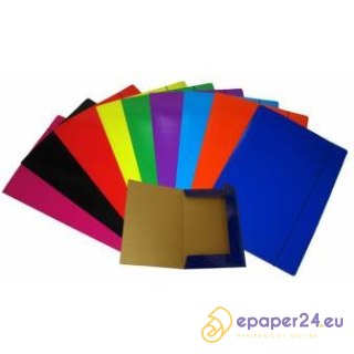 Teczka kartonowa z gumką A4 300g/m2 różowa