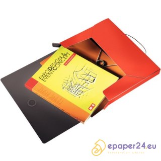 TECZKA Z GUMKĄ LEITZ SOLID 30mm CZERWONA