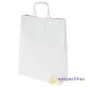 TORBA PAPIEROWA 24x10x32cm BIAŁA