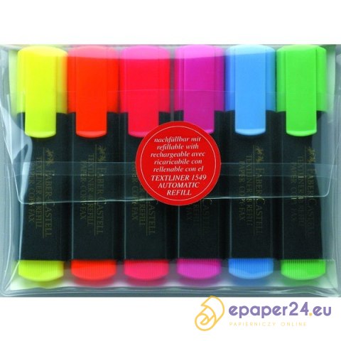 ZAKREŚLACZE FABER-CASTELL 48 5 KOLORÓW+3 ŻÓŁTE ZAKREŚLACZE FABER-CASTELL 48 5 KOLORÓW+3 ŻÓŁTE
