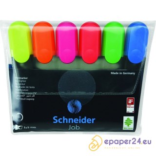 Zakreślacze Schneider Job 6 kolorów