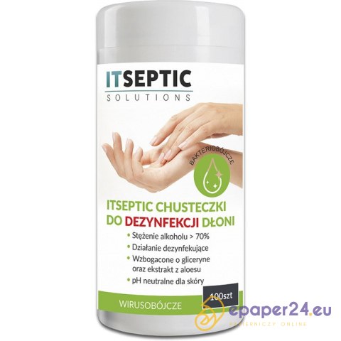 Chusteczki do dezynfekcji rąk Itseptic tuba (100) Chusteczki do dezynfekcji rąk Itseptic tuba (100)