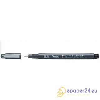 Cienkopis Pentel PointLiner 0.05mm czarny