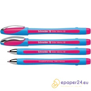 Długopis Schneider Slider Memo XB różowy Długopis Schneider Slider Memo XB różowy