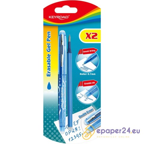 Długopis wymazywalny Keyroad 0.7mm niebieski Długopis wymazywalny Keyroad 0.7mm niebieski
