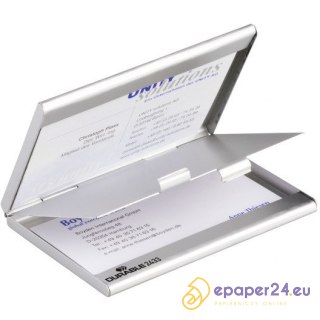 ETUI NA WIZYTÓWKI DURABLE ALUMINIOWE SREBRNE