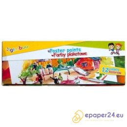 Farby plakatowe Gimboo 20ml x12 kolorów