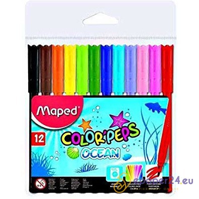 FLAMASTRY MAPED COLOR'PEPS OCEAN 12 KOLORÓW FLAMASTRY MAPED COLOR'PEPS OCEAN 12 KOLORÓW