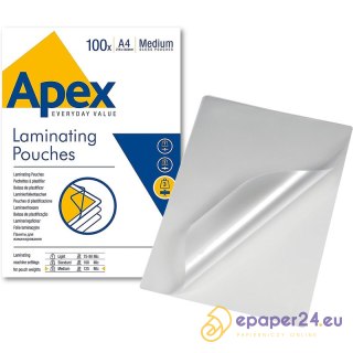 FOLIA LAMINACYJNA APEX A4/125µm BŁYSK (100)