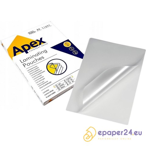 FOLIA LAMINACYJNA APEX A4/80µm BŁYSK (100) FOLIA LAMINACYJNA APEX A4/80µm BŁYSK (100)