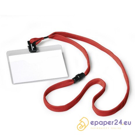 IDENTYFIKATOR DURABLE 60x90mm TAŚMA CZERWONA (10) IDENTYFIKATOR DURABLE 60x90mm TAŚMA CZERWONA (10)