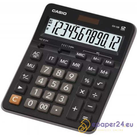 Kalkulator Casio GX-12B czarny Kalkulator Casio GX-12B czarny
