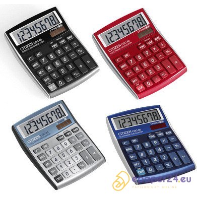 KALKULATOR CITIZEN CDC-80 CZERWONY KALKULATOR CITIZEN CDC-80 CZERWONY