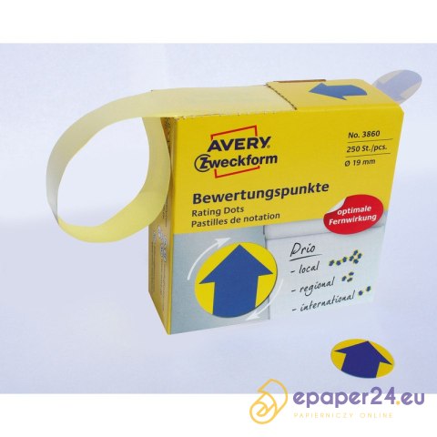 KÓŁKA AVERY śr.19mm "Strzałka" (250) KÓŁKA AVERY śr.19mm "Strzałka" (250)