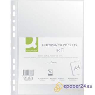 Koszulki Q-Connect A4/40µm groszkowe (100)