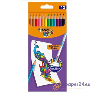 Kredki ołówkowe BiC Kids Evolution Illusion 12 kol