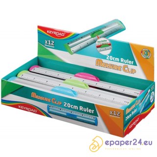 LINIJKA ALUMINIOWA KEYROAD 20cm z UCHWYTEM