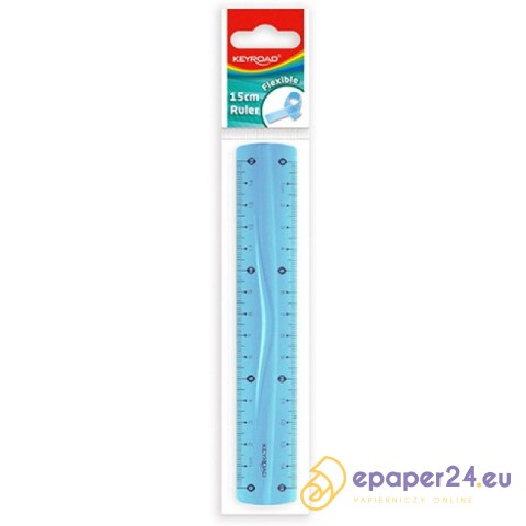 Linijka plastikowa Keyroad 15cm elastyczna mix kolorów Linijka plastikowa Keyroad 15cm elastyczna mix kolorów