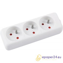 Listwa zasilająca Office Products 1.5m/3g biała