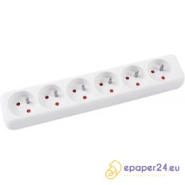 Listwa zasilająca Office Products 5m/6g biała
