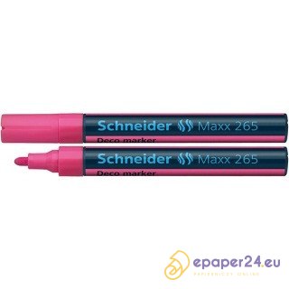 Marker kredowy Schneider Maxx 265 Deco różowy Marker kredowy Schneider Maxx 265 Deco różowy